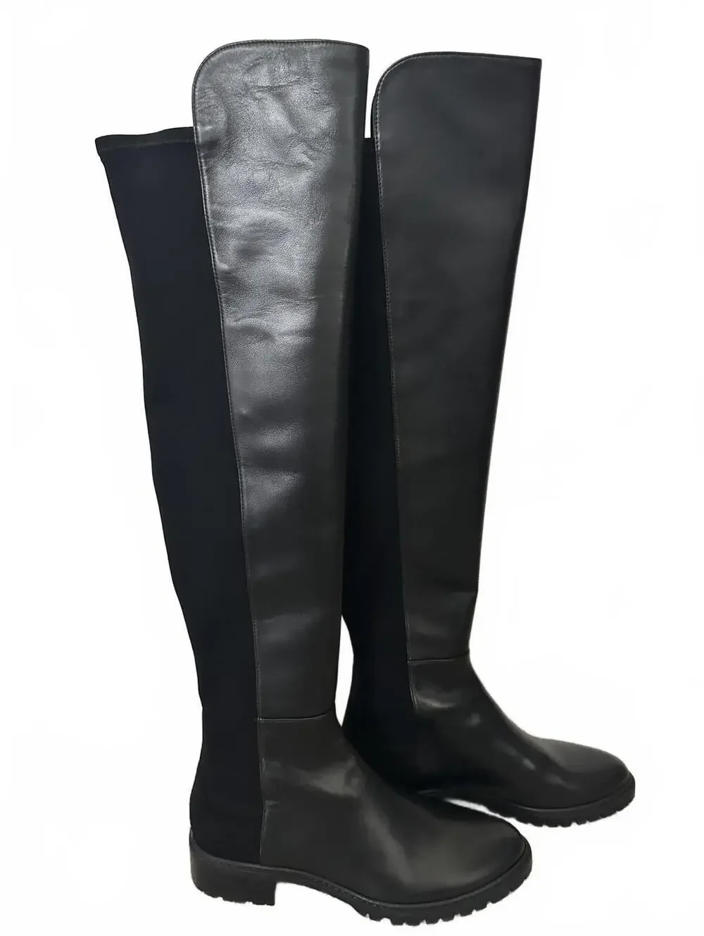 Stuart Weitzman City Over-the-Knee OTK Boots Nappa Leather/Black Size 7/37.5 EU